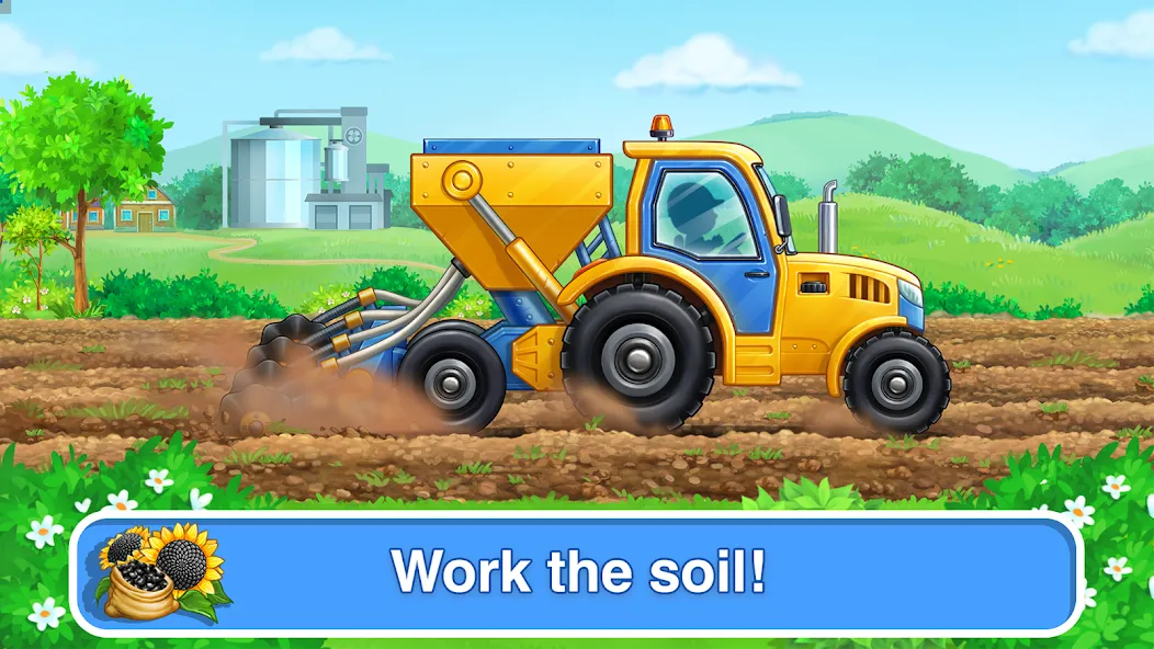 Tractor, car: kids farm games МОД/Взлом [Много монет, Открытые уровни и Мега MOD] Screenshot 2