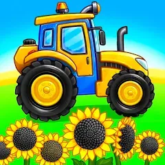 Скачать Tractor, car: kids farm games Взлом (Все открыто) на Андроид