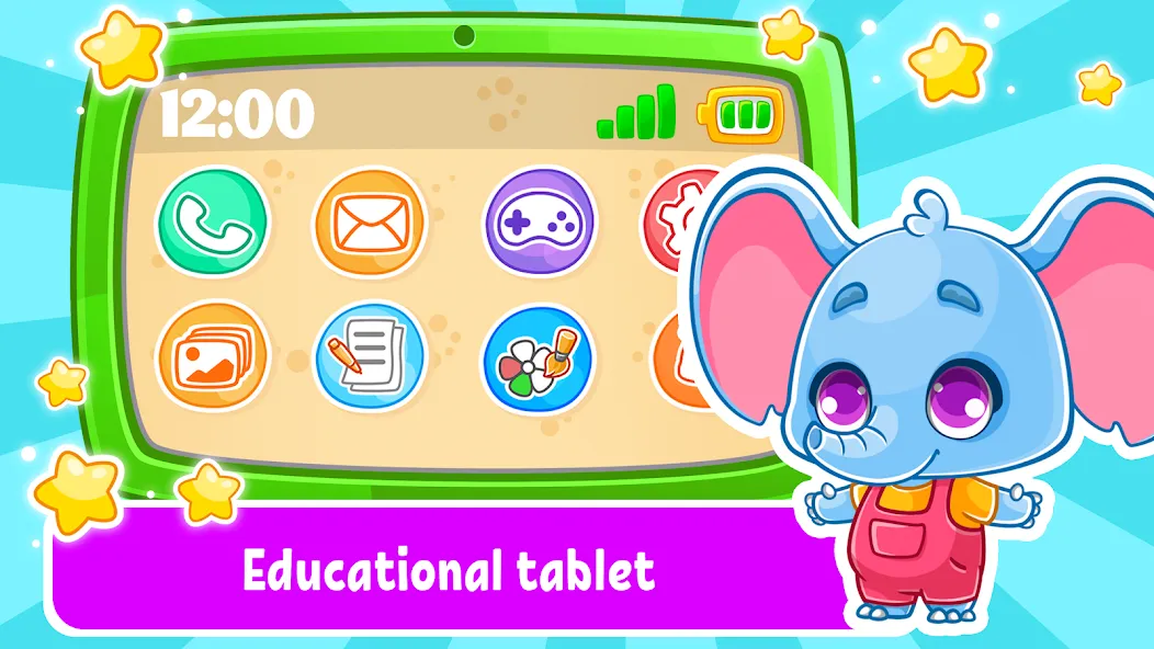 Babyphone & tablet: baby games МОД/Взлом [Меню, Бесконечные монеты и Открытые уровни] Screenshot 1