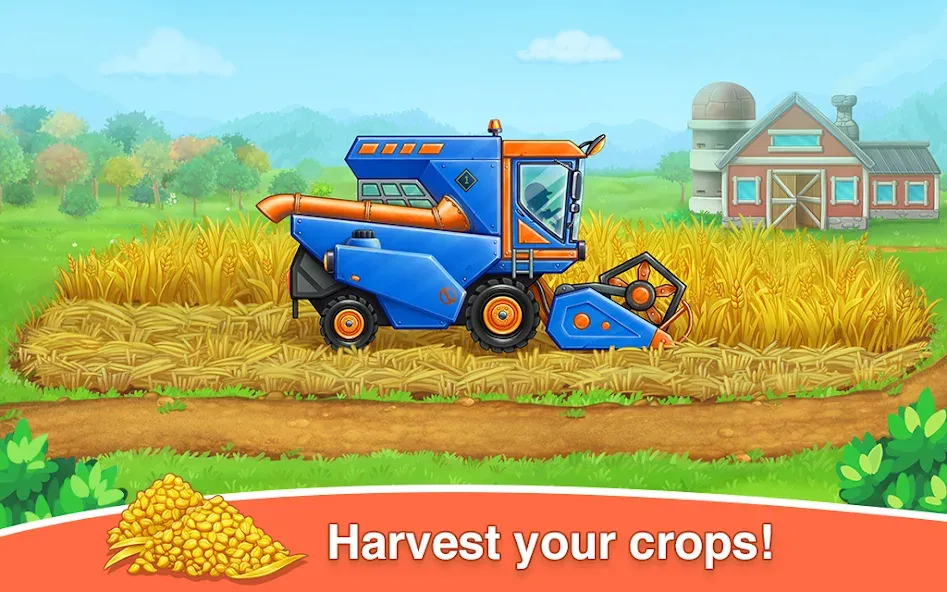 Farm land & Harvest Kids Games МОД/Взлом [Деньги, Монеты и Меню MOD] Screenshot 4