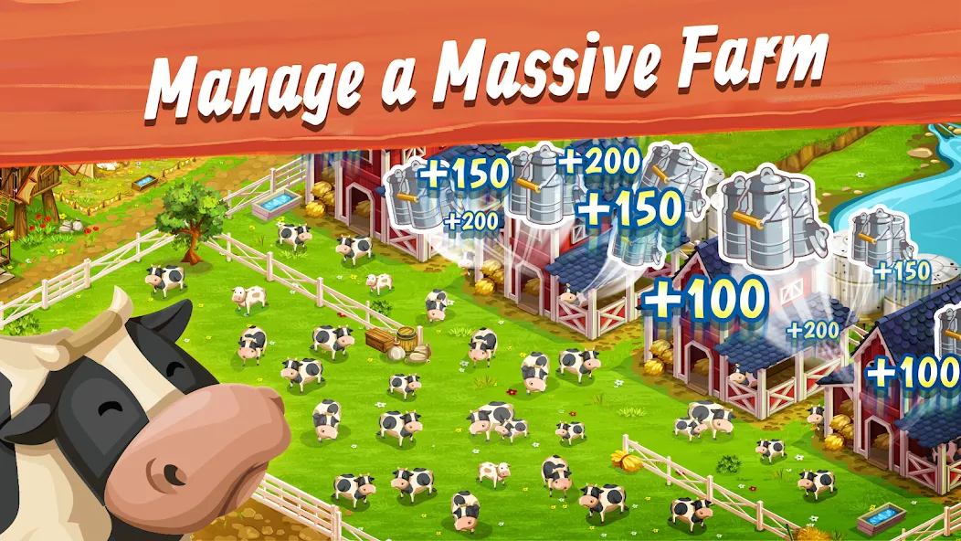 Big Farm: Mobile Harvest (Биг Фарм) МОД/Взлом [Меню, Бесконечные монеты и Открытые уровни] Screenshot 3