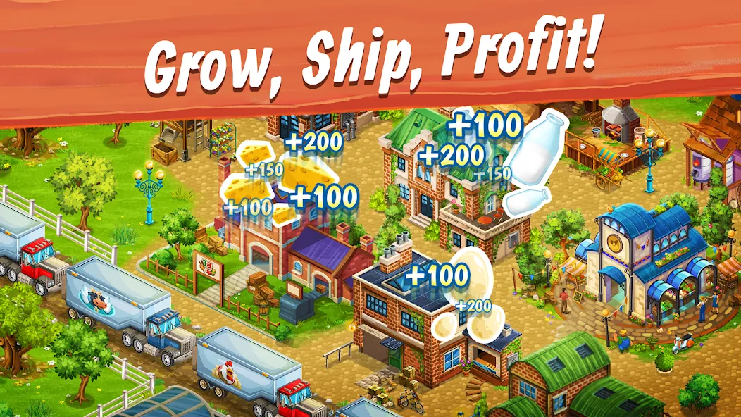 Big Farm: Mobile Harvest (Биг Фарм) МОД/Взлом [Меню, Бесконечные монеты и Открытые уровни] Screenshot 4