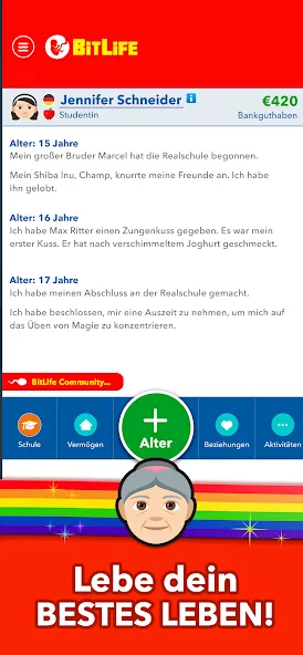 BitLife DE - Lebenssimulation (Битлайф ДЕ) МОД/Взлом [Бесконечные деньги, Монеты и Мега MOD] Screenshot 4