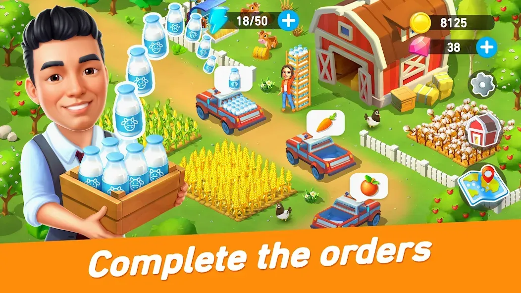 Goodville: Farm Game Adventure (Гудвилль) МОД/Взлом [Много денег, Монет и Все открыто] Screenshot 3