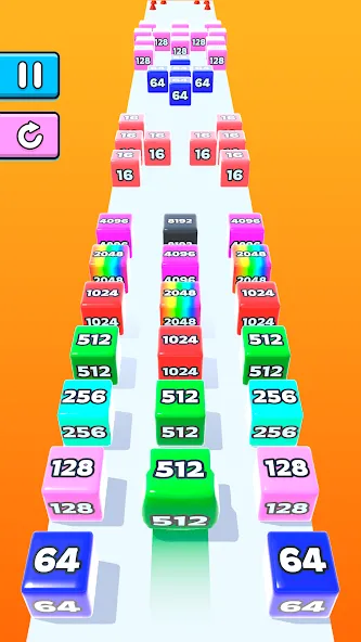 Jelly Run 2048 (Джелли Ран 2048) МОД/Взлом [Деньги, Монеты и Меню MOD] Screenshot 2