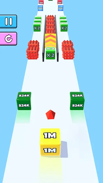 Jelly Run 2048 (Джелли Ран 2048) МОД/Взлом [Деньги, Монеты и Меню MOD] Screenshot 3