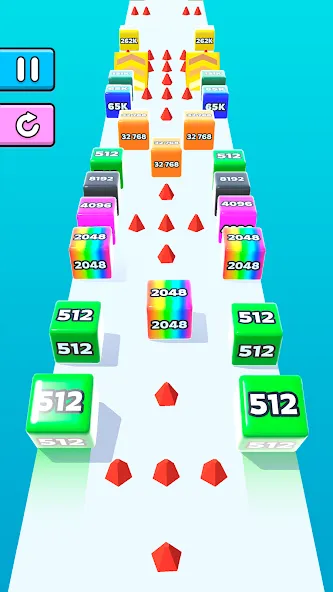Jelly Run 2048 (Джелли Ран 2048) МОД/Взлом [Деньги, Монеты и Меню MOD] Screenshot 4