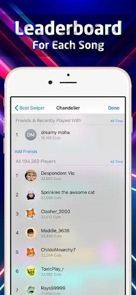 Beat Swiper (Бит Свайпер) МОД/Взлом [Много денег, Монет и Все открыто] Screenshot 5
