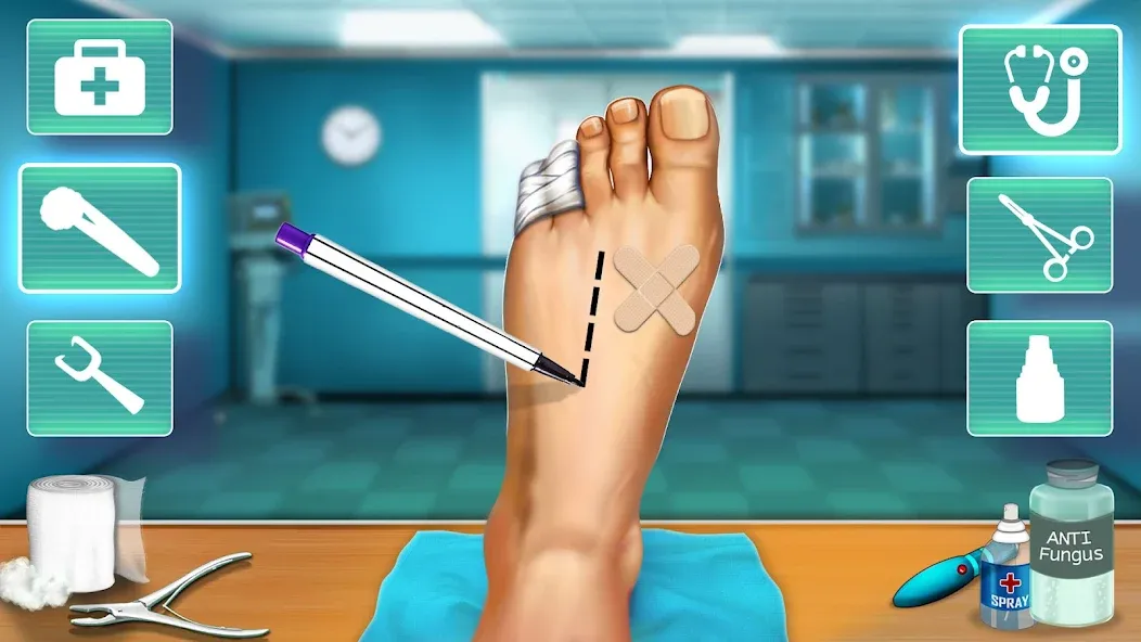 Hospital Surgeon: Doctor Game МОД/Взлом [Много денег, Монет и Все открыто] Screenshot 1