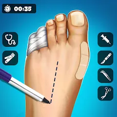 Скачать Взломанная Hospital Surgeon: Doctor Game на Андроид (Много денег)