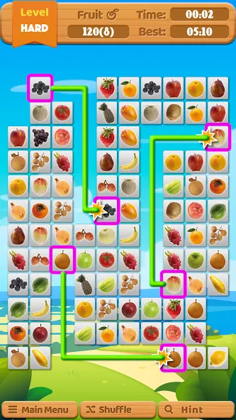 Fruit Connect (Фрукт Коннект) МОД/Взлом [Меню, Бесконечные монеты и Открытые уровни] Screenshot 2