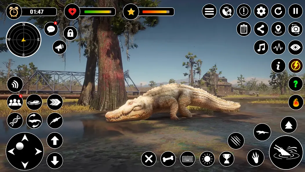 Animal Crocodile Attack Sim (Энимал Крокодайл Аттак Сим) МОД/Взлом [Бесконечные деньги, Монеты и Мега MOD] Screenshot 4