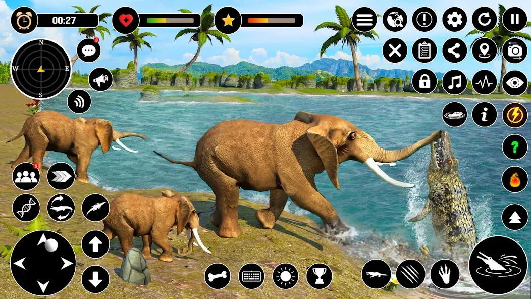 Animal Crocodile Attack Sim (Энимал Крокодайл Аттак Сим) МОД/Взлом [Бесконечные деньги, Монеты и Мега MOD] Screenshot 5