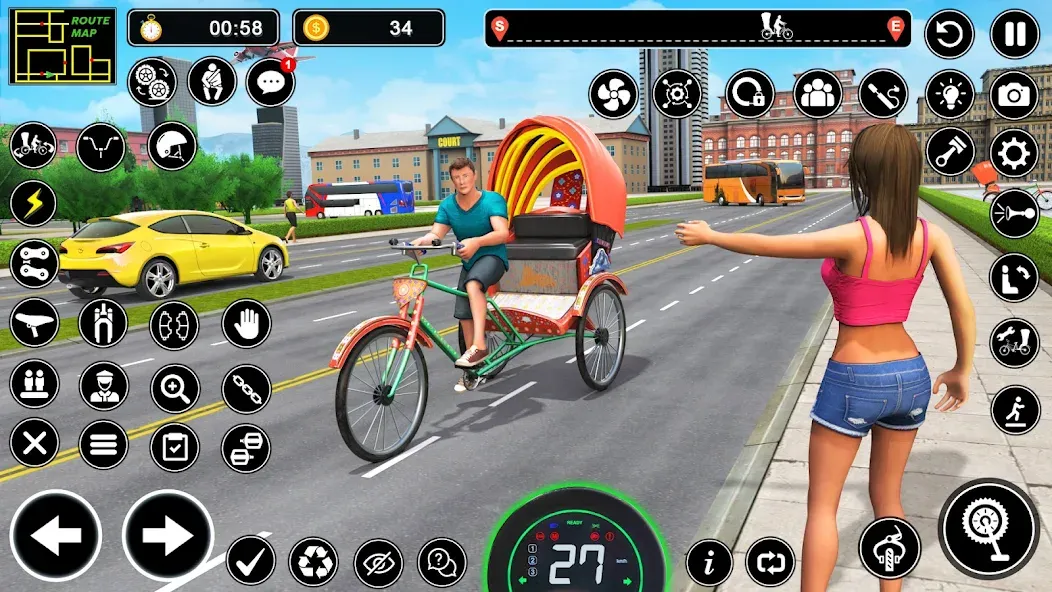 BMX Cycle Games 3D Cycle Race (игры на велосипеде 3D гонка) МОД/Взлом [Бесконечные деньги, Монеты и Мега MOD] Screenshot 1