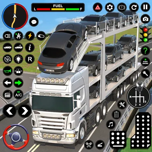 Car Transport - Truck Games 3D МОД/Взлом [Все открыто, Дополнительные деньги и Меню MOD] Screenshot 1