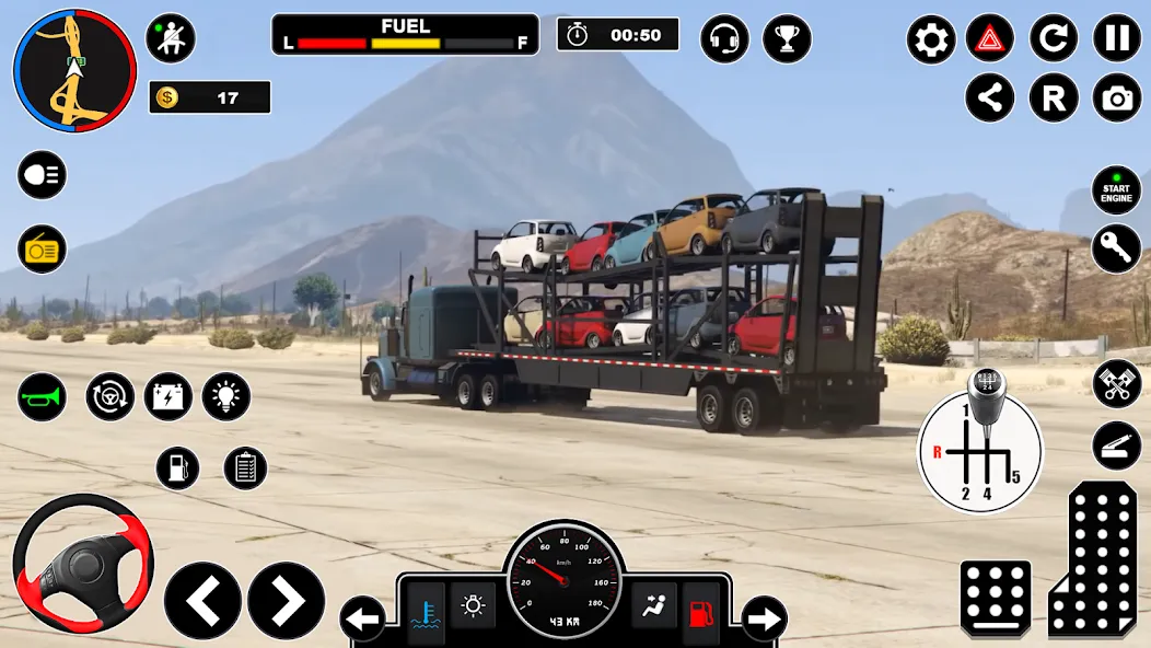 Car Transport - Truck Games 3D МОД/Взлом [Все открыто, Дополнительные деньги и Меню MOD] Screenshot 2