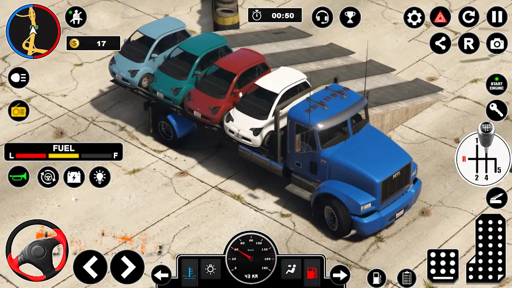 Car Transport - Truck Games 3D МОД/Взлом [Все открыто, Дополнительные деньги и Меню MOD] Screenshot 4