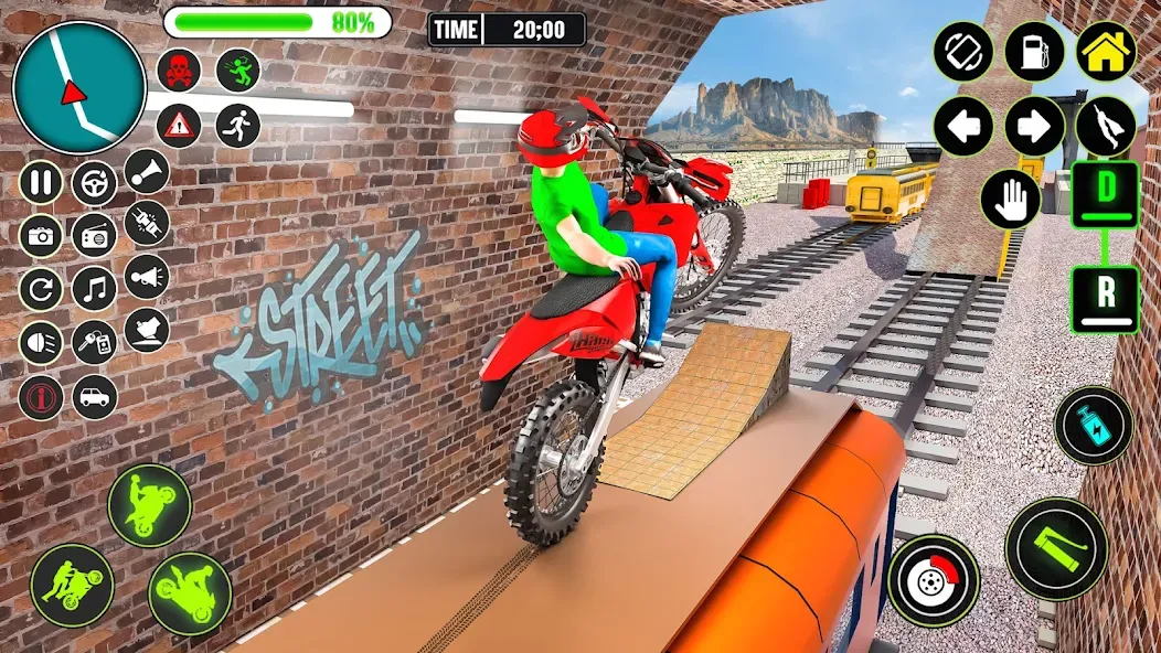GT Bike Racing Game Moto Stunt (ДжиТи Байк Рейсинг Гейм Мото Стант) МОД/Взлом [Много монет, Открытые уровни и Мега MOD] Screenshot 5