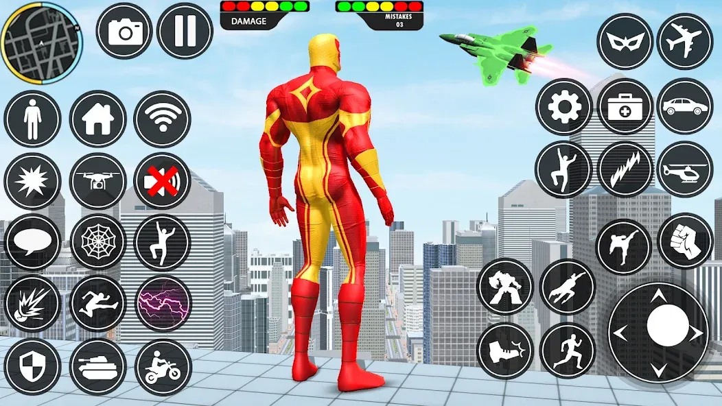 Rope Hero: Speed Hero Games (Роуп Хиро) МОД/Взлом [Меню, Бесконечные монеты и Открытые уровни] Screenshot 2