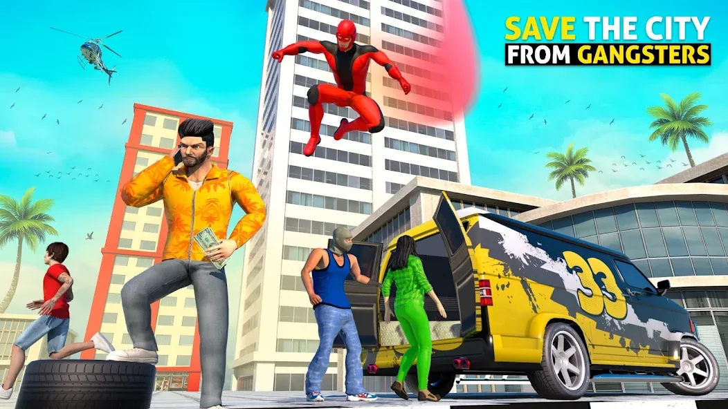 Rope Hero: Speed Hero Games (Роуп Хиро) МОД/Взлом [Меню, Бесконечные монеты и Открытые уровни] Screenshot 4