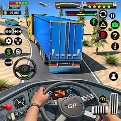 Скачать Truck Driving Euro Truck Game Взлом (Много денег) на Андроид бесплатно