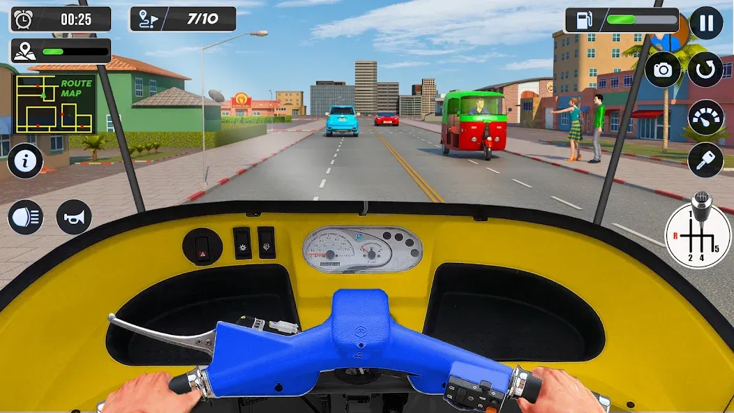 Tuk Tuk Auto Driving Games 3D МОД/Взлом [Много денег, Монет и Все открыто] Screenshot 2