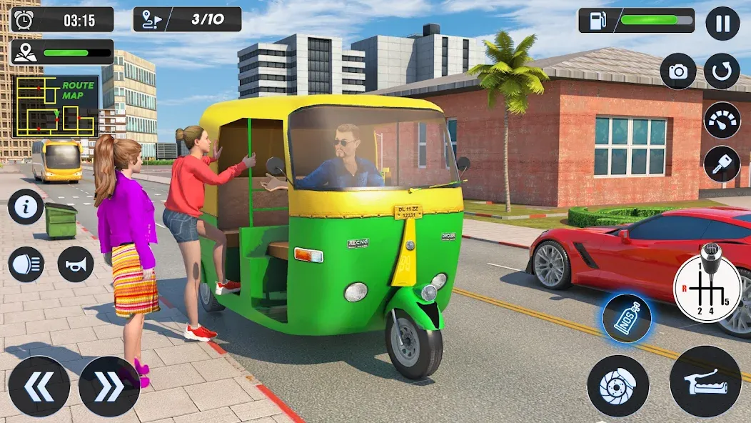 Tuk Tuk Auto Driving Games 3D МОД/Взлом [Много денег, Монет и Все открыто] Screenshot 4
