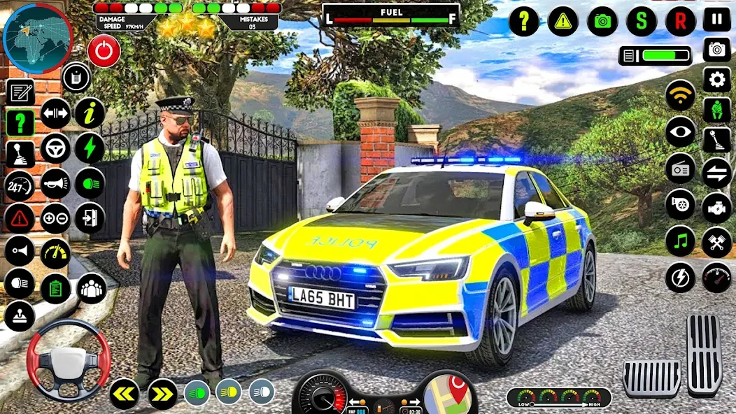 NYPD Police Car Parking Game МОД/Взлом [Деньги, Монеты и Меню MOD] Screenshot 1
