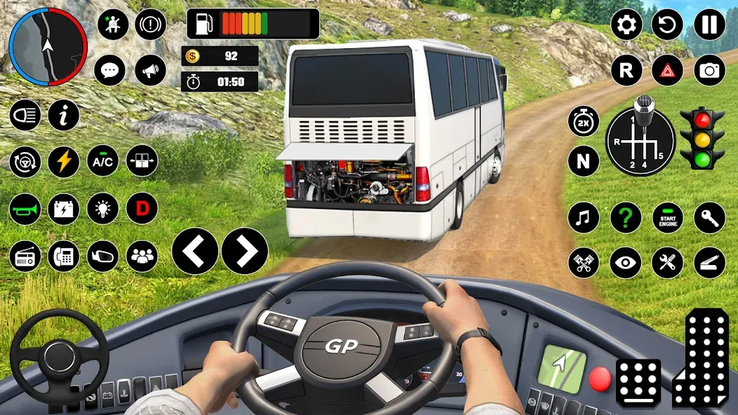 Offroad Bus Simulator Bus Game (Оффроуд Автобус Симулятор Игра) МОД/Взлом [Все открыто, Дополнительные деньги и Меню MOD] Screenshot 3