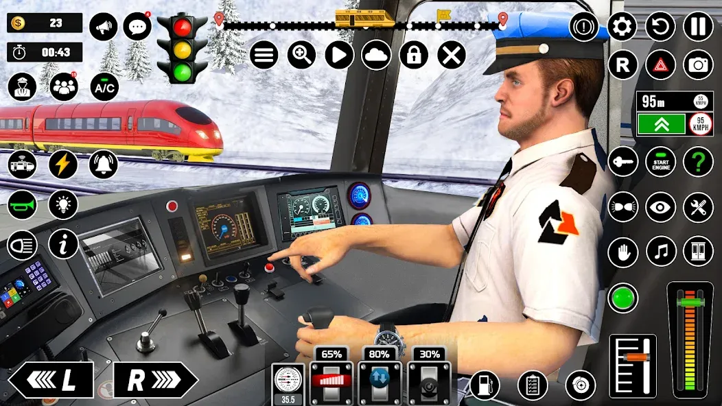Railway Train Simulator Games МОД/Взлом [Все открыто, Дополнительные деньги и Меню MOD] Screenshot 1