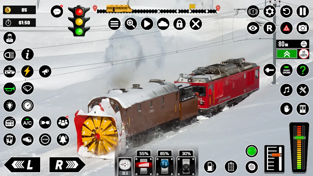 Railway Train Simulator Games МОД/Взлом [Все открыто, Дополнительные деньги и Меню MOD] Screenshot 4