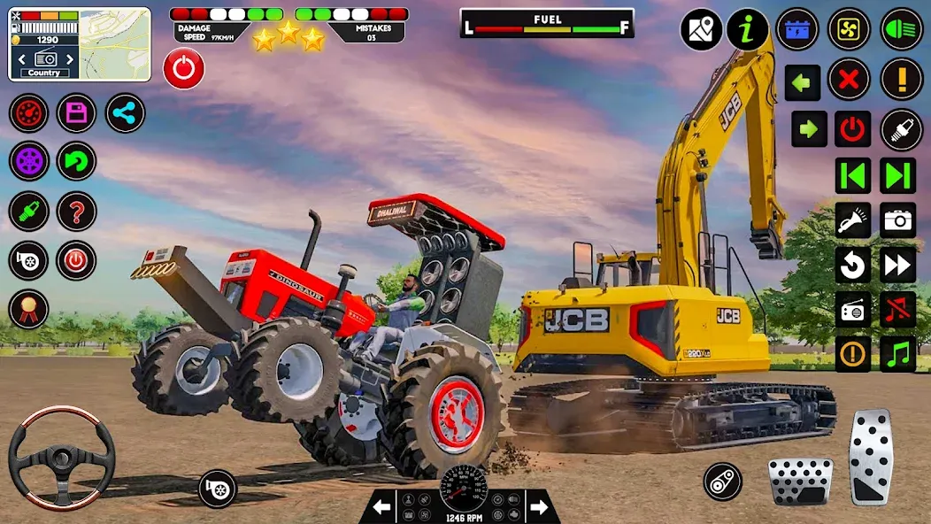 Tractor Driving - Tractor Game МОД/Взлом [Меню, Бесконечные монеты и Открытые уровни] Screenshot 2