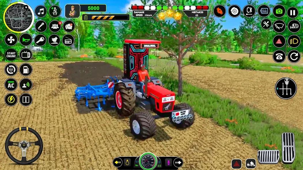 Tractor Driving - Tractor Game МОД/Взлом [Меню, Бесконечные монеты и Открытые уровни] Screenshot 5