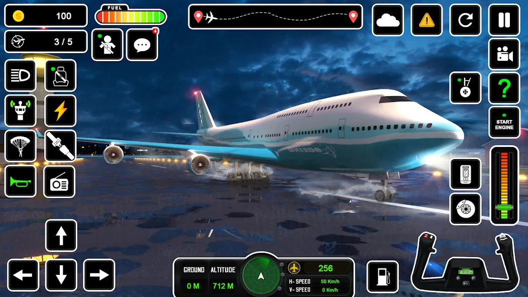 Pilot Simulator: Airplane Game МОД/Взлом [Меню, Бесконечные монеты и Открытые уровни] Screenshot 3