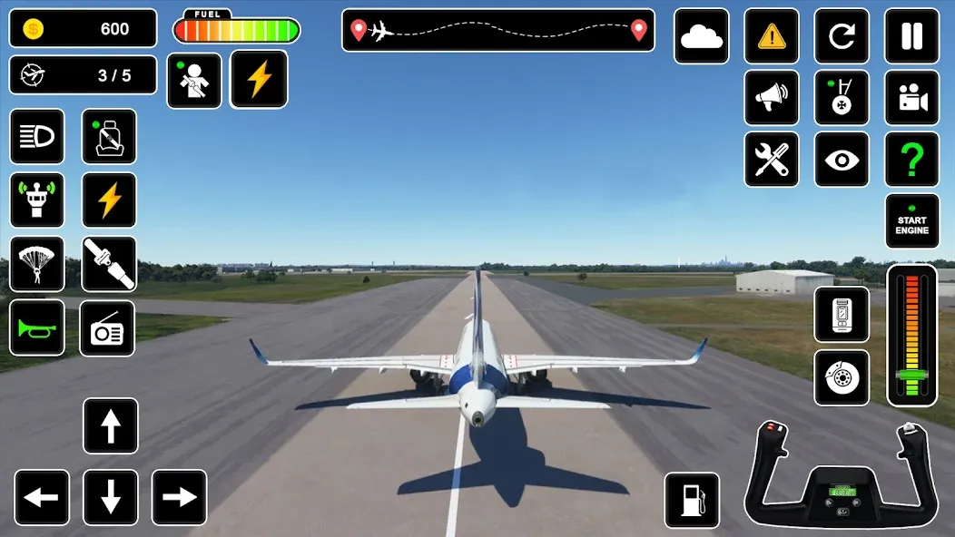 Pilot Simulator: Airplane Game МОД/Взлом [Меню, Бесконечные монеты и Открытые уровни] Screenshot 5