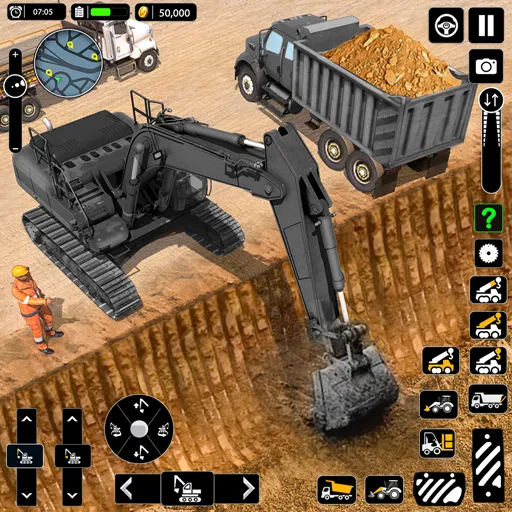 Snow Offroad Construction Game МОД/Взлом [Много монет, Открытые уровни и Мега MOD] Screenshot 1