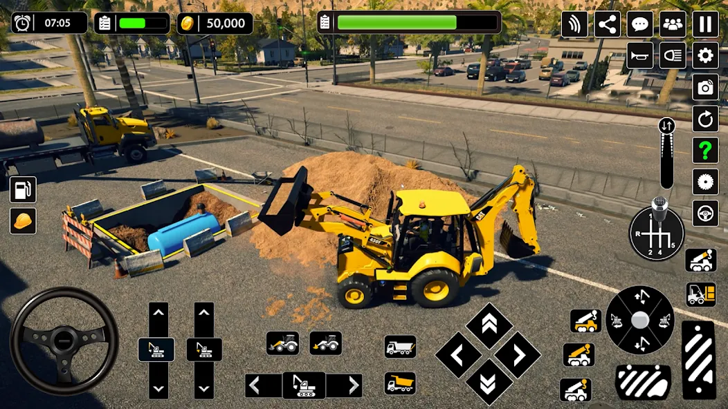 Snow Offroad Construction Game МОД/Взлом [Много монет, Открытые уровни и Мега MOD] Screenshot 3
