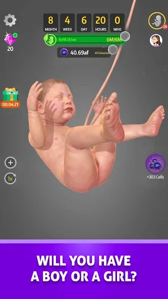 Idle 9 Months (Айдл 9 месяцев) МОД/Взлом [Меню, Бесконечные монеты и Открытые уровни] Screenshot 5