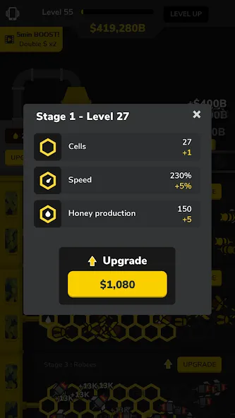 Idle Bee Factory Tycoon МОД/Взлом [Бесконечные деньги, Монеты и Мега MOD] Screenshot 2