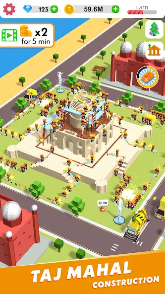 Idle Construction 3D (Айдл Конструкшн 3Д) МОД/Взлом [Деньги, Монеты и Меню MOD] Screenshot 5