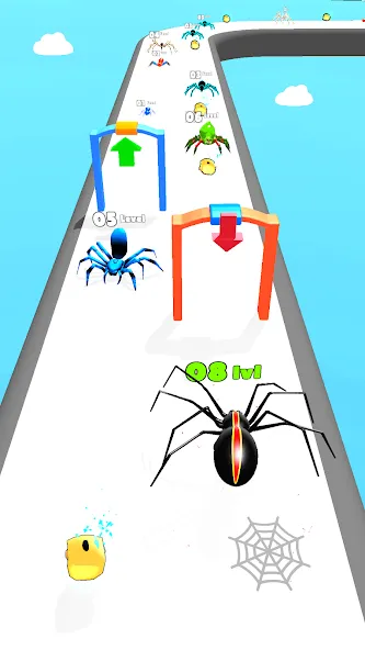 Insect Run - Spider Evolution (Инсект Эволюшн Ран) МОД/Взлом [Много денег, Монет и Все открыто] Screenshot 5