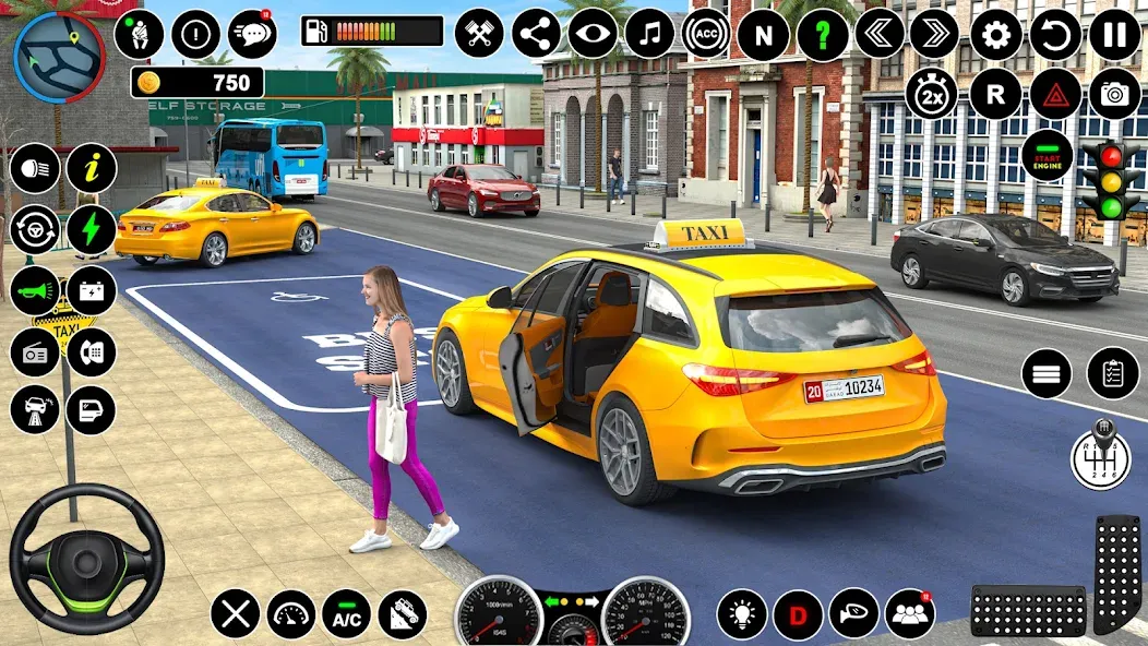 Russian Taxi Driving Simulator МОД/Взлом [Бесконечные деньги, Монеты и Мега MOD] Screenshot 4