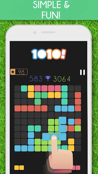 1010! Block Puzzle Game МОД/Взлом [Много монет, Открытые уровни и Мега MOD] Screenshot 4