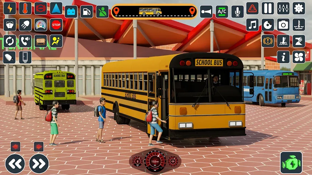 School Bus 3d : City Bus Games (Школьный автобус симулятор игры на автобусе) МОД/Взлом [Все открыто, Дополнительные деньги и Меню MOD] Screenshot 2