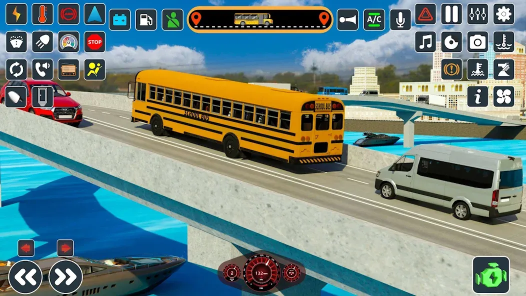 School Bus 3d : City Bus Games (Школьный автобус симулятор игры на автобусе) МОД/Взлом [Все открыто, Дополнительные деньги и Меню MOD] Screenshot 4