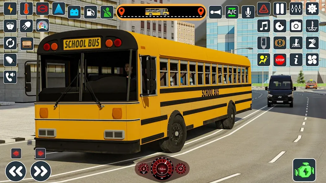 School Bus 3d : City Bus Games (Школьный автобус симулятор игры на автобусе) МОД/Взлом [Все открыто, Дополнительные деньги и Меню MOD] Screenshot 5