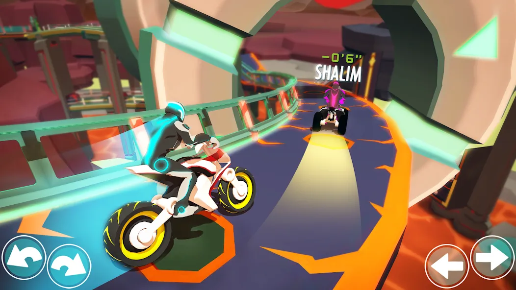 Gravity Rider: Space Bike Race (Гравити Райдер) МОД/Взлом [Меню, Бесконечные монеты и Открытые уровни] Screenshot 4