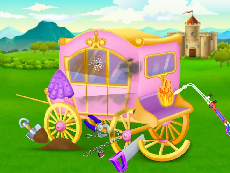Princess house cleaning advent МОД/Взлом [Все открыто, Дополнительные деньги и Меню MOD] Screenshot 2