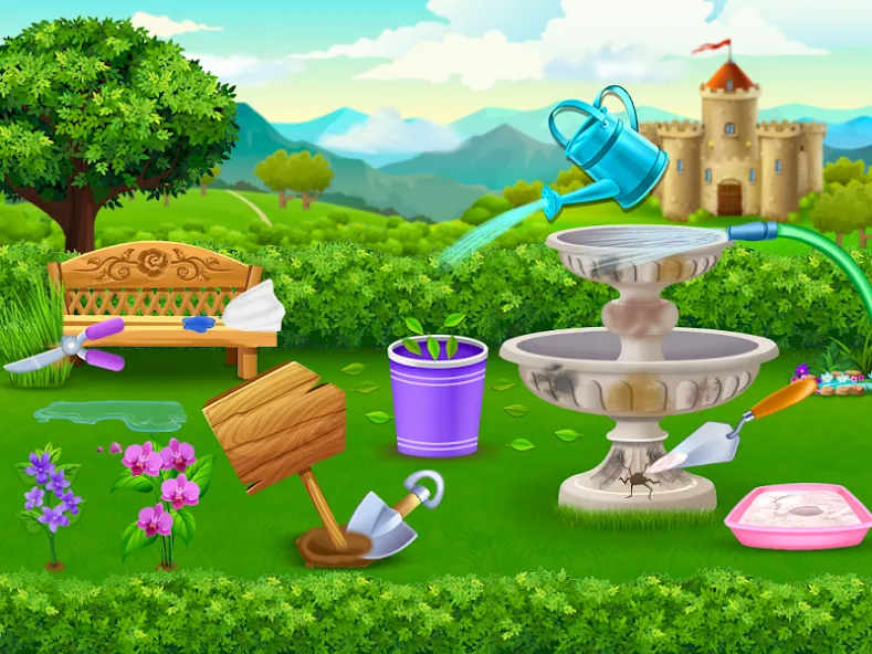 Princess house cleaning advent МОД/Взлом [Все открыто, Дополнительные деньги и Меню MOD] Screenshot 3