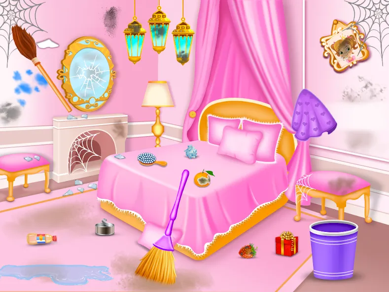 Princess house cleaning advent МОД/Взлом [Все открыто, Дополнительные деньги и Меню MOD] Screenshot 4